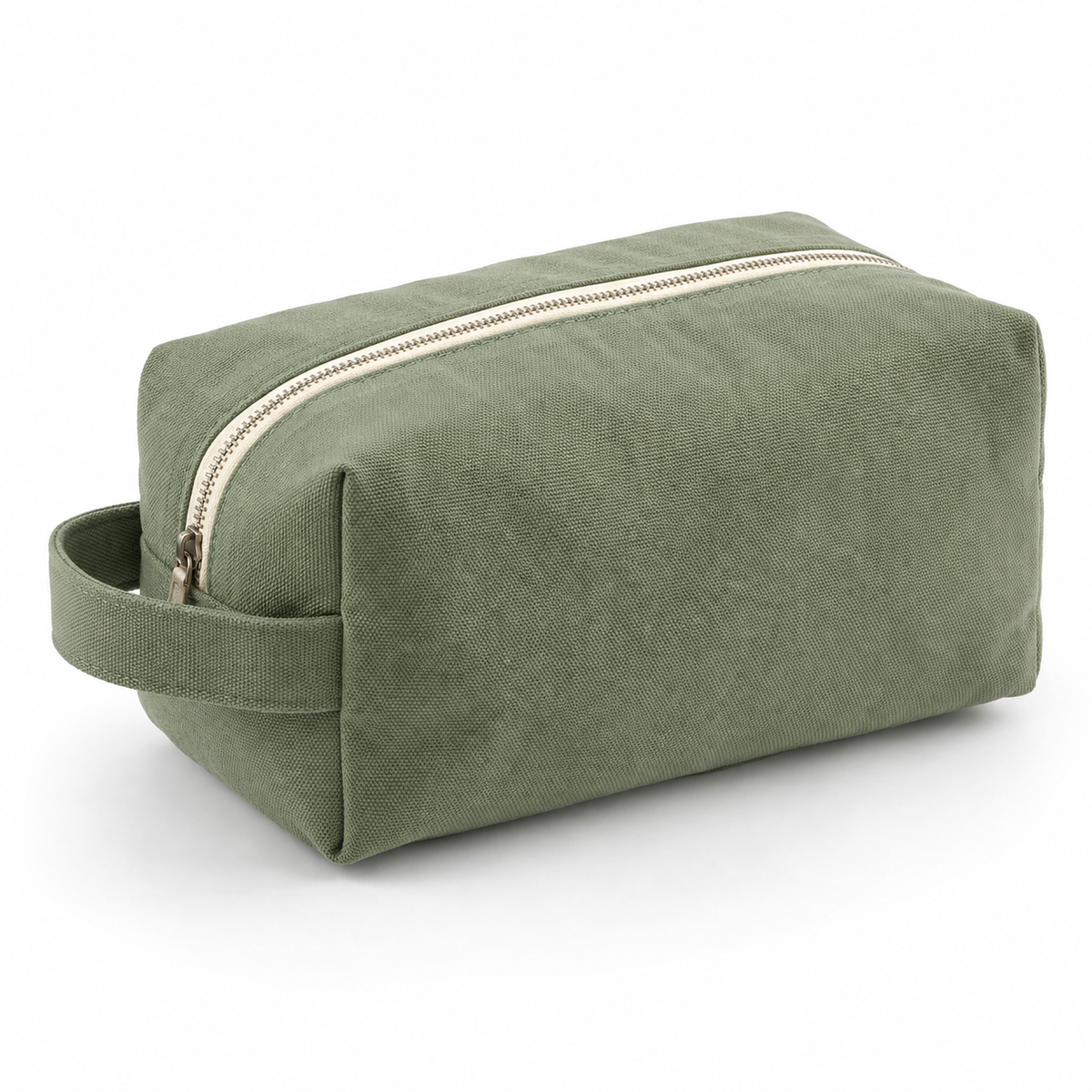 Sage Canvas Wash Bag