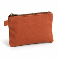 Terracotta Zip Coin Pouch