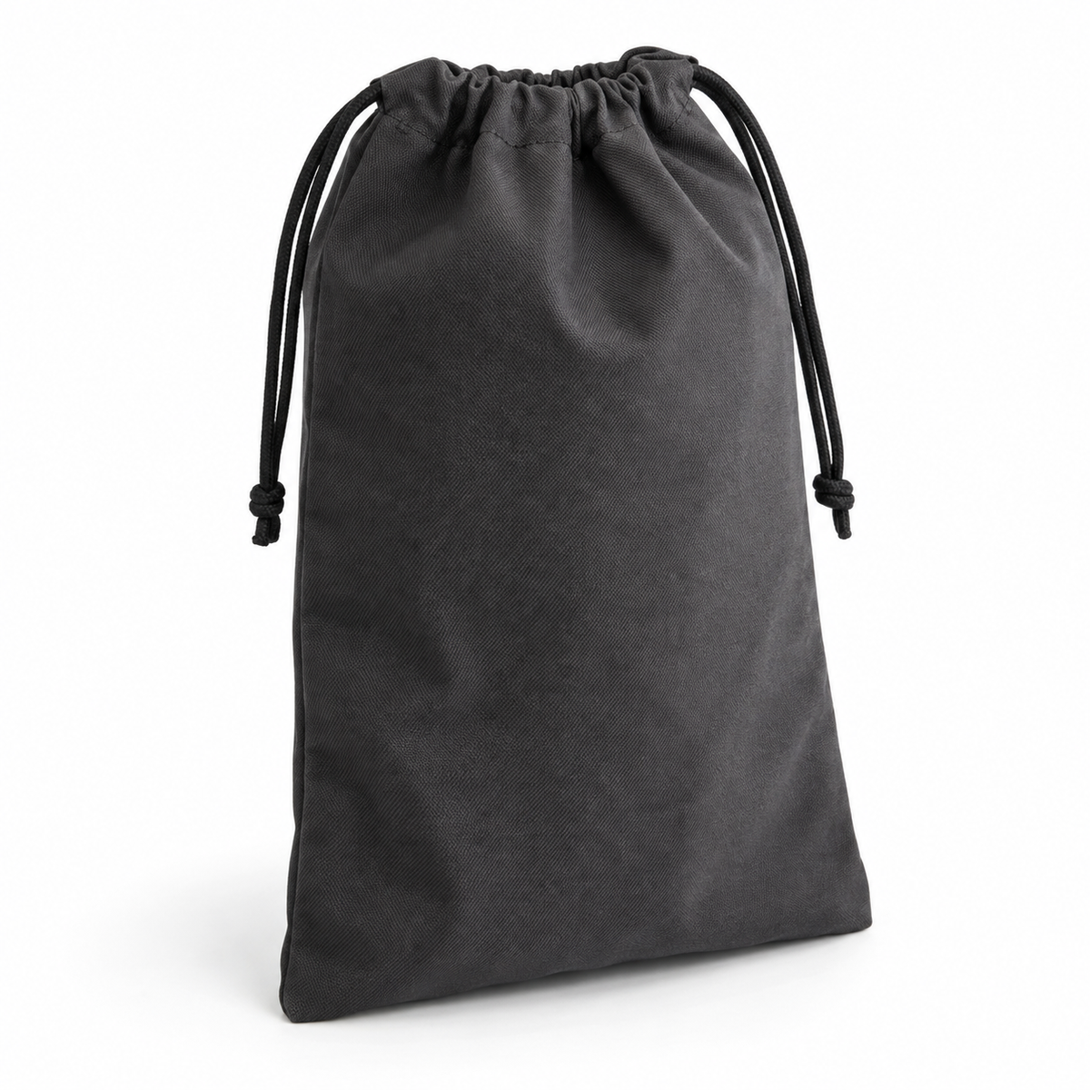 Charcoal Drawstring Shoe Bag