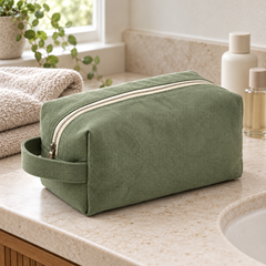 Sage Canvas Wash Bag
