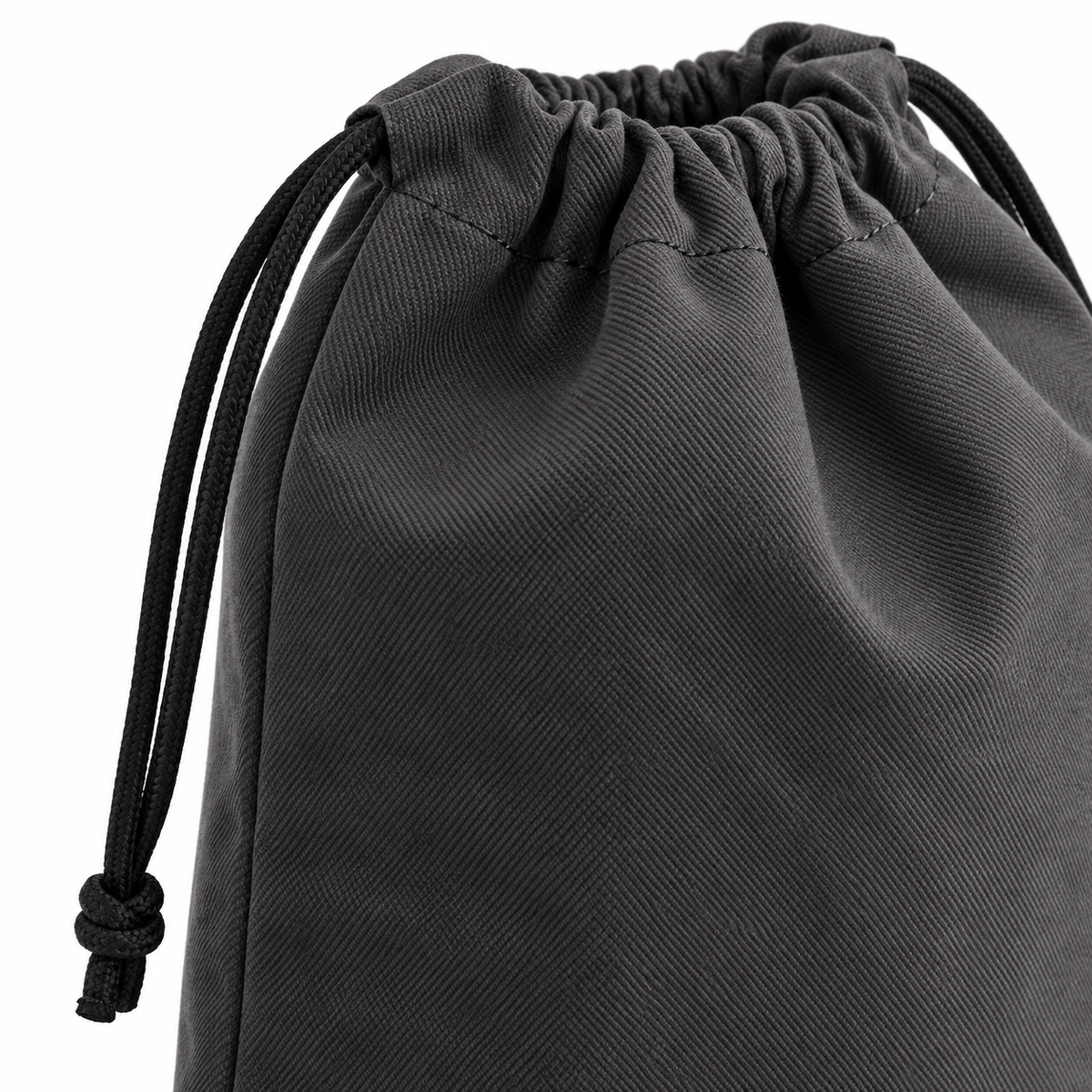 Charcoal Drawstring Shoe Bag