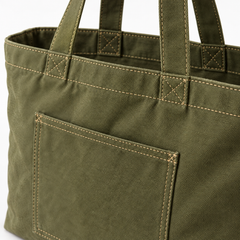 Olive Canvas Tote Bag