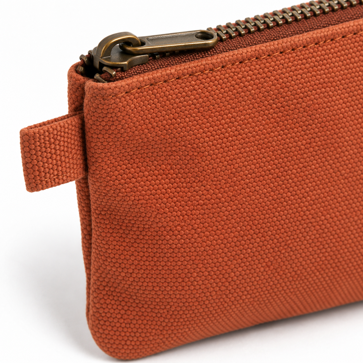 Terracotta Zip Coin Pouch