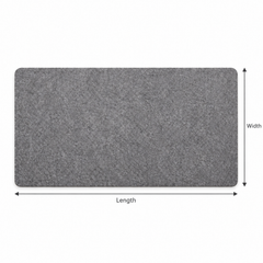 Grey Felt Desk Mat