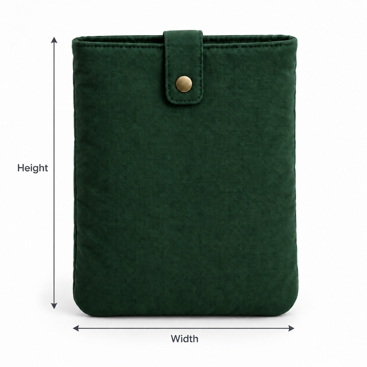 Forest Green Padded Book Sleeve