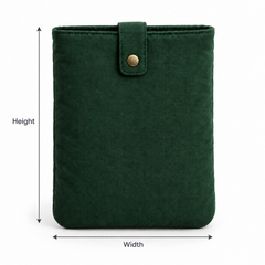 Forest Green Padded Book Sleeve