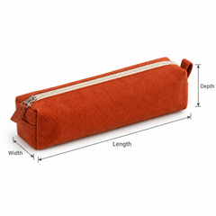 Rust Canvas Pencil Case